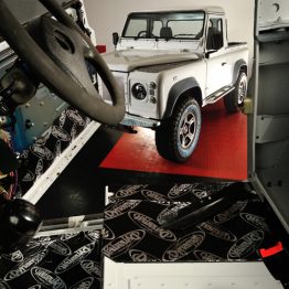 Land Rover with Dynamat fitted